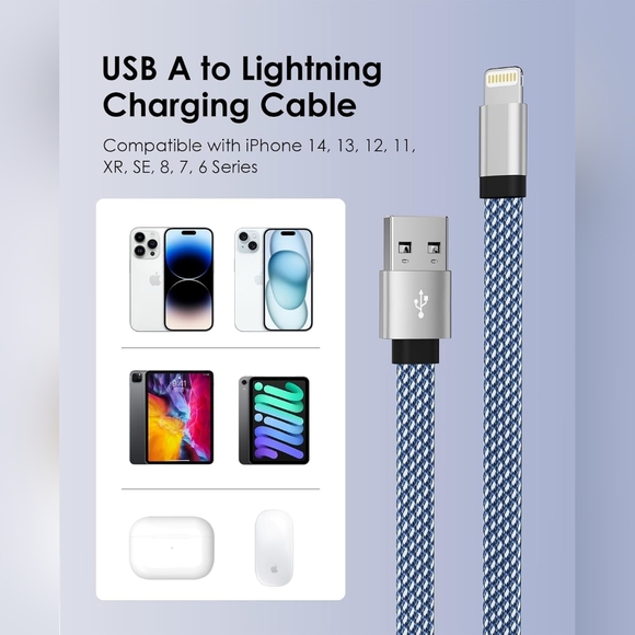 New Magtame Magnetic Braided Lightning Cable, iPhone 3.3ft Charge Cord - Picture 4 of 7